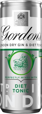 GORDONS & SLIM TONIC 5% 250x12