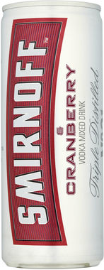 SMIRNOFF & CRANBERRY 5% 250x12