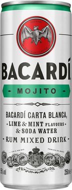BACARDI MOJITO CANS 250X12