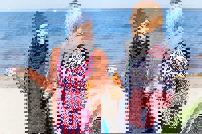 Two Women Enjoying Themselves While Drinking Non Alcoholic Beer.jpg